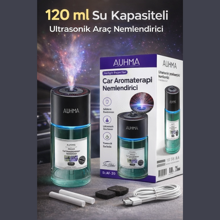 Akıllı Araç Koku Difüzörü Araç Nemlendiricisi