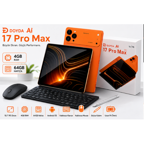 i-Tab PAD 17 Pro Max Tablet 10.1 inç FHD ve Fiyatı