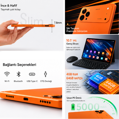 i-Tab PAD 17 Pro Max Tablet 10.1 inç FHD ve Fiyatı