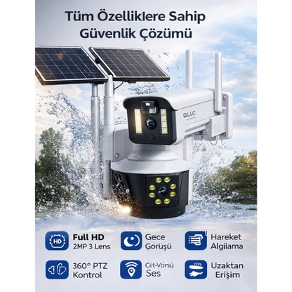 3 Lensli Solar Kamera