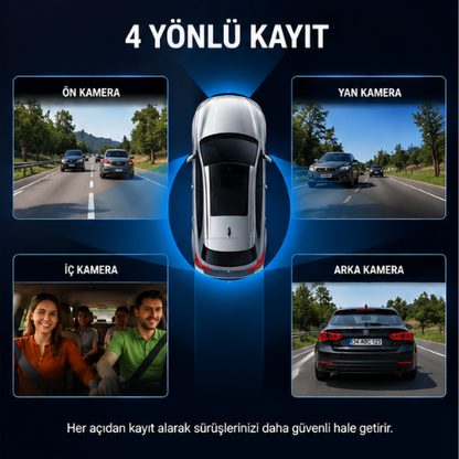 4 Lü Araç Kamerası (Arka Kamerası Hediye)