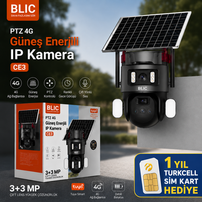 Sim Kartlı 3+3 MP Güvenlik Kamerası