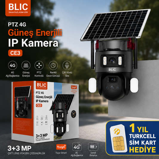 Sim Kartlı 3+3 MP Güvenlik Kamerası