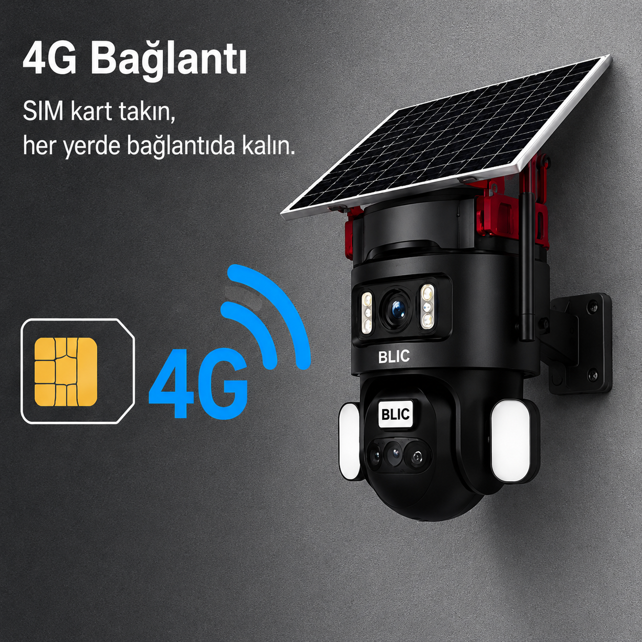 Sim Kartlı 3+3 MP Güvenlik Kamerası
