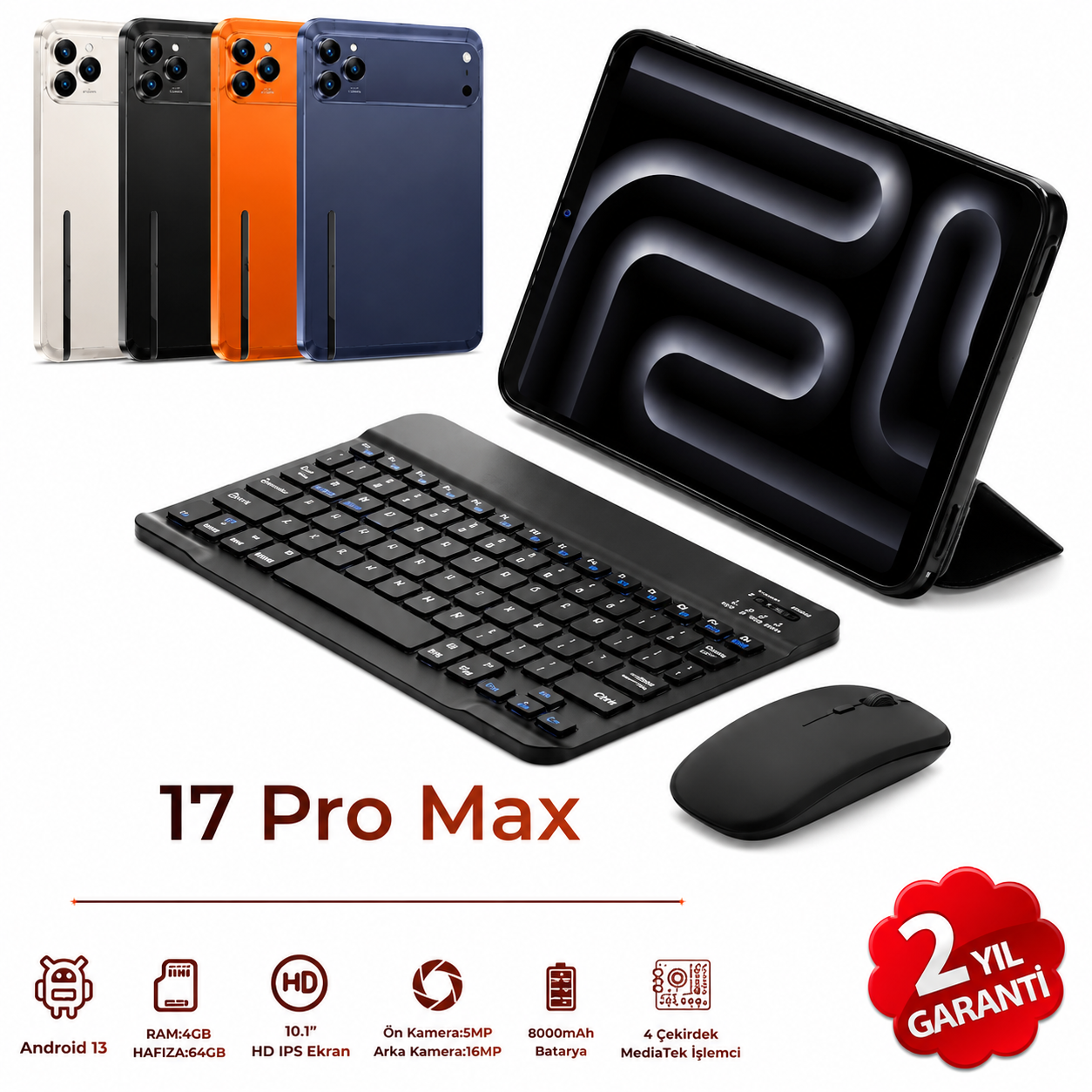 i-Tab PAD 17 Pro Max Tablet 10.1 inç FHD ve Fiyatı