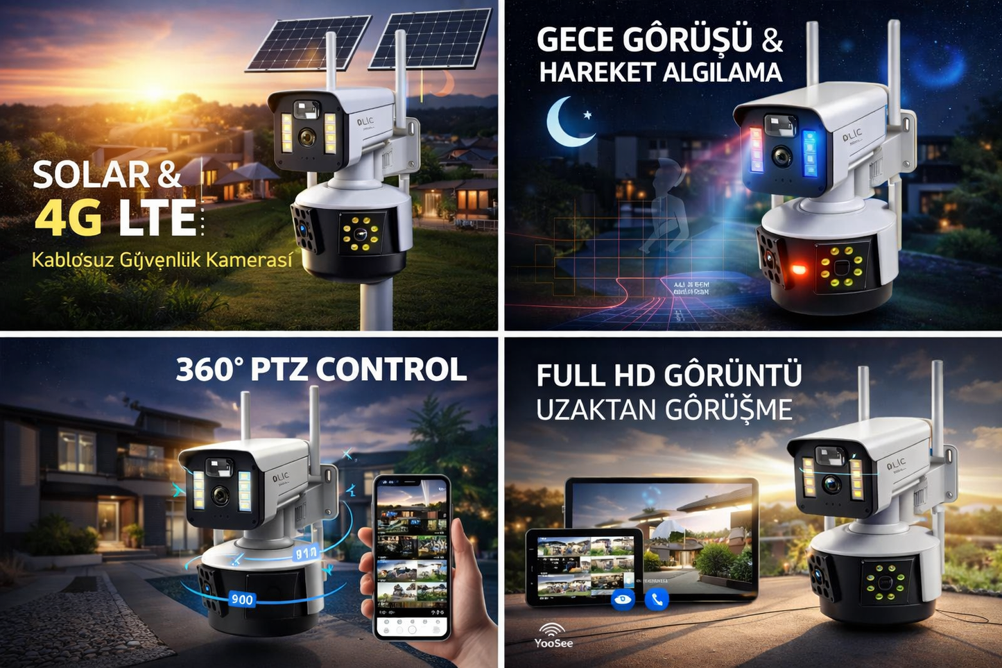 3 Lensli Solar Kamera